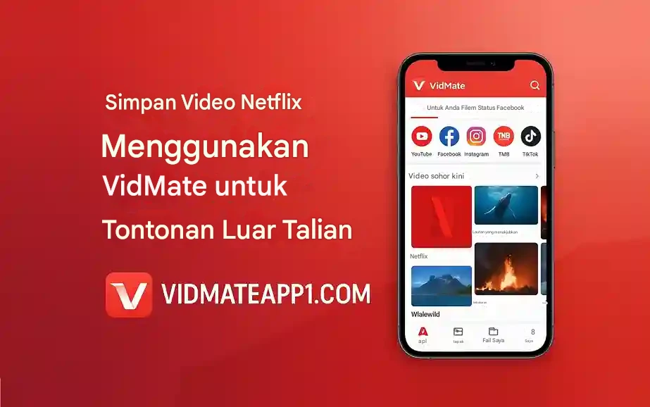 Bagaimana untuk Menyimpan Video Netflix Menggunakan VidMate untuk Tontonan Luar Talian?